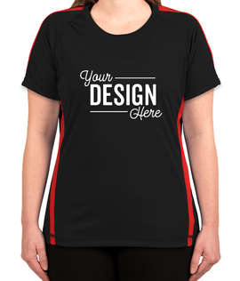 Canada - ATC Women's Competitor Colorblock Performance Shirt - Color: Black / True Red