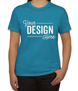 Port & Company Women's Core Cotton T-shirt - Color: Sapphire