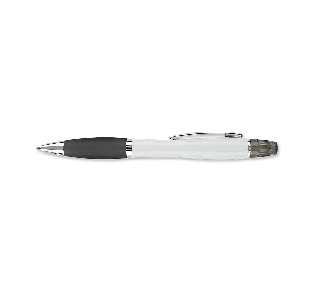 Curvaceous Highlighter and Ballpoint Pen (black ink)-default