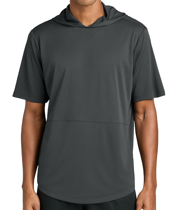 Sport-Tek Club Short Sleeve Recycled Hooded Performance Shirt