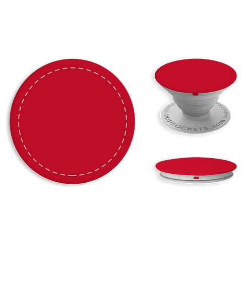Full Color PopSockets® in Red/ Light Grey