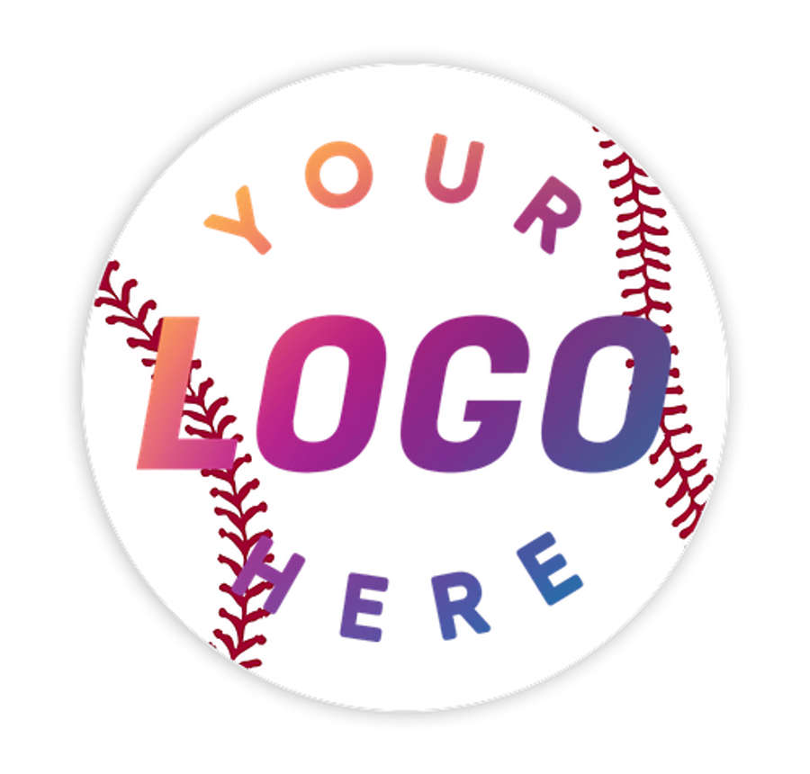 Full Color 5.5" Baseball Refrigerator Magnet in Baseball
