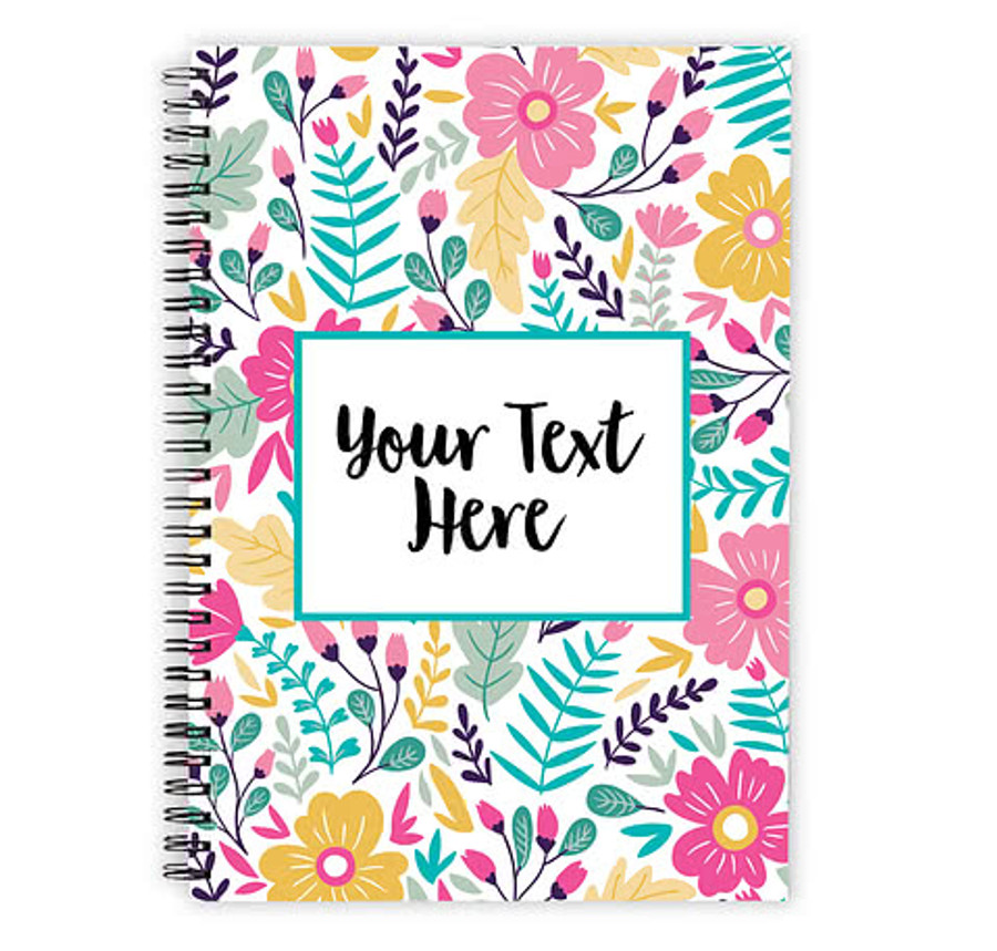 Floral Pattern JournalBooks ® Spiral Notebook in Floral