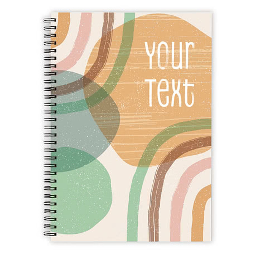 Organic Shapes JournalBooks ® Spiral Notebook in Circles