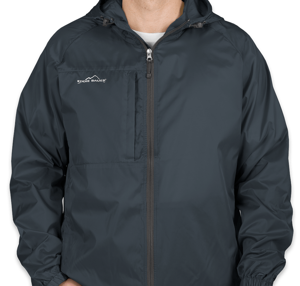 Eddie Bauer Full Zip Hooded Packable Jacket-default