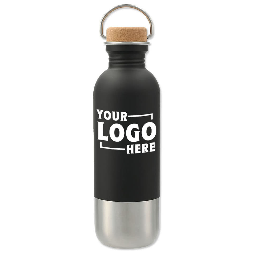 27 oz. Lagom Stainless Steel Water Bottle with Cork Lid