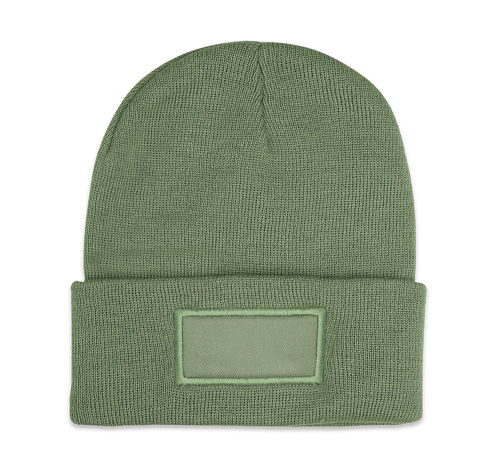 Knit Patch Cuff Beanie-default