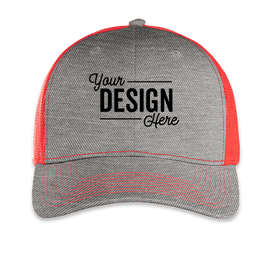Outdoor Cap Ultimate Trucker Hat - Color: Heather Gray / Red