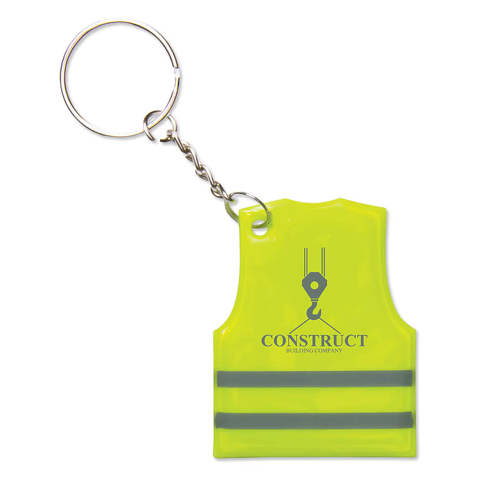 Reflective Safety Vest Keychain