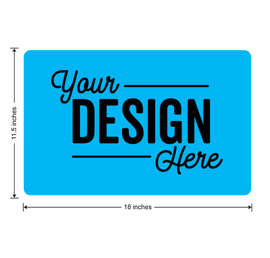 Full Color 18" X 11.5" Car Door Magnet - Color: Columbia Blue