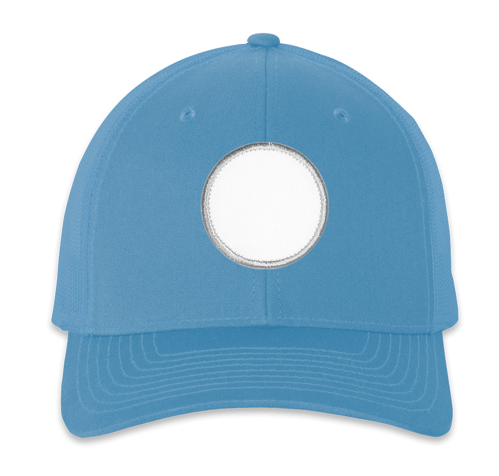 Richardson Snapback Trucker Hat - Circle Patch - Embroidered-default