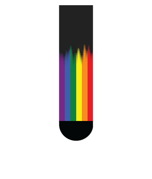 Pride Crew Socks in Rainbow
