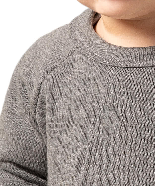 Bella + Canvas Toddler Sponge Fleece Crewneck Sweatshirt