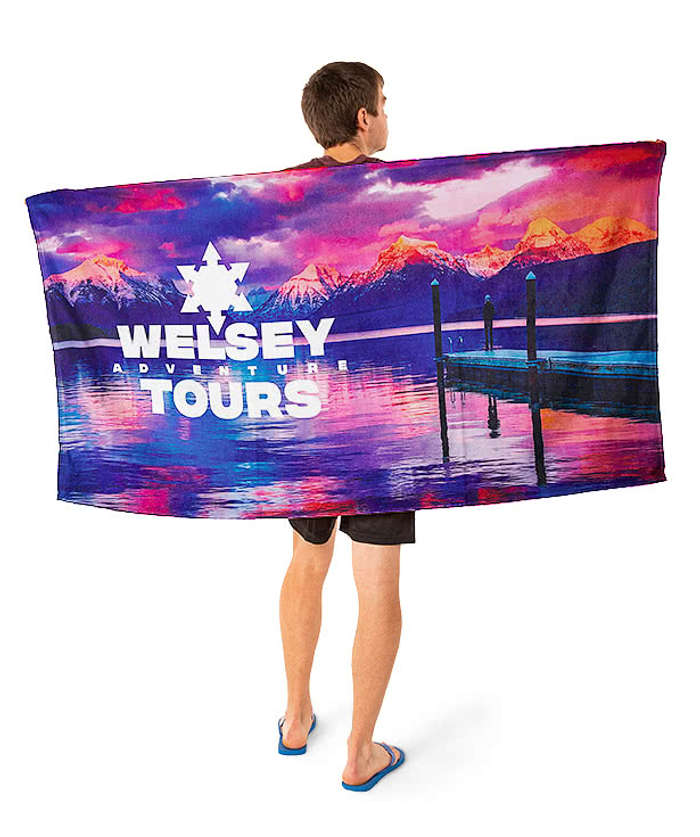 Full Color Lightweight Beach Towel