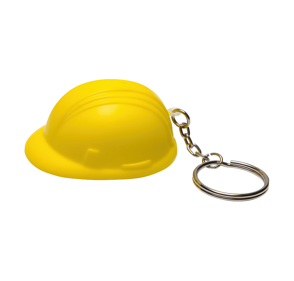Hard Hat Stress Reliever Key Chain-default