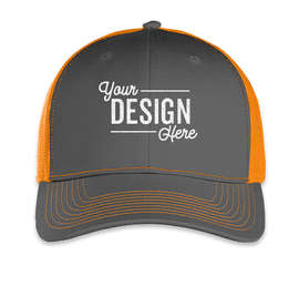 Outdoor Cap Ultimate Trucker Hat - Color: Charcoal/Neon Orange