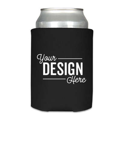 Full Color Photo Can Cooler - Black