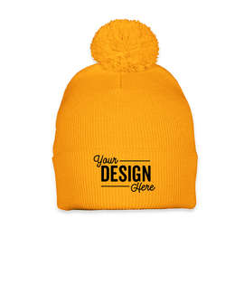 Sportsman Pom Pom Beanie - Color: Gold