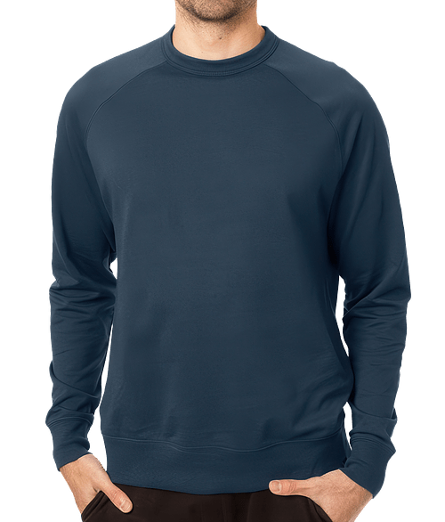 Econscious Motion French Terry Crewneck Sweatshirt in Pacific