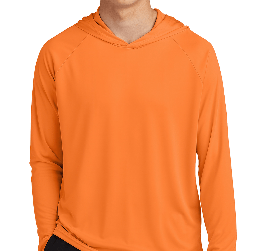 Port & Company UPF 50 Hooded Long Sleeve Performance Shirt-default