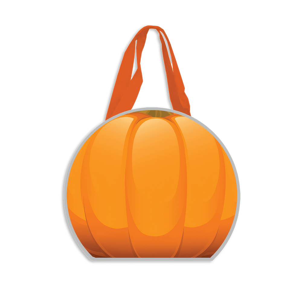 Reflective Halloween Pumpkin Non-Woven Shopper Tote Bag-default