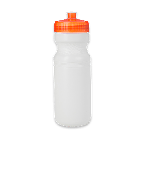 24 oz. Standard Plastic Water Bottle in ORANGE