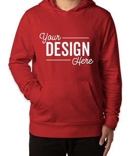 Allmade Organic French Terry Pullover Hoodie - Color: Revolution Red