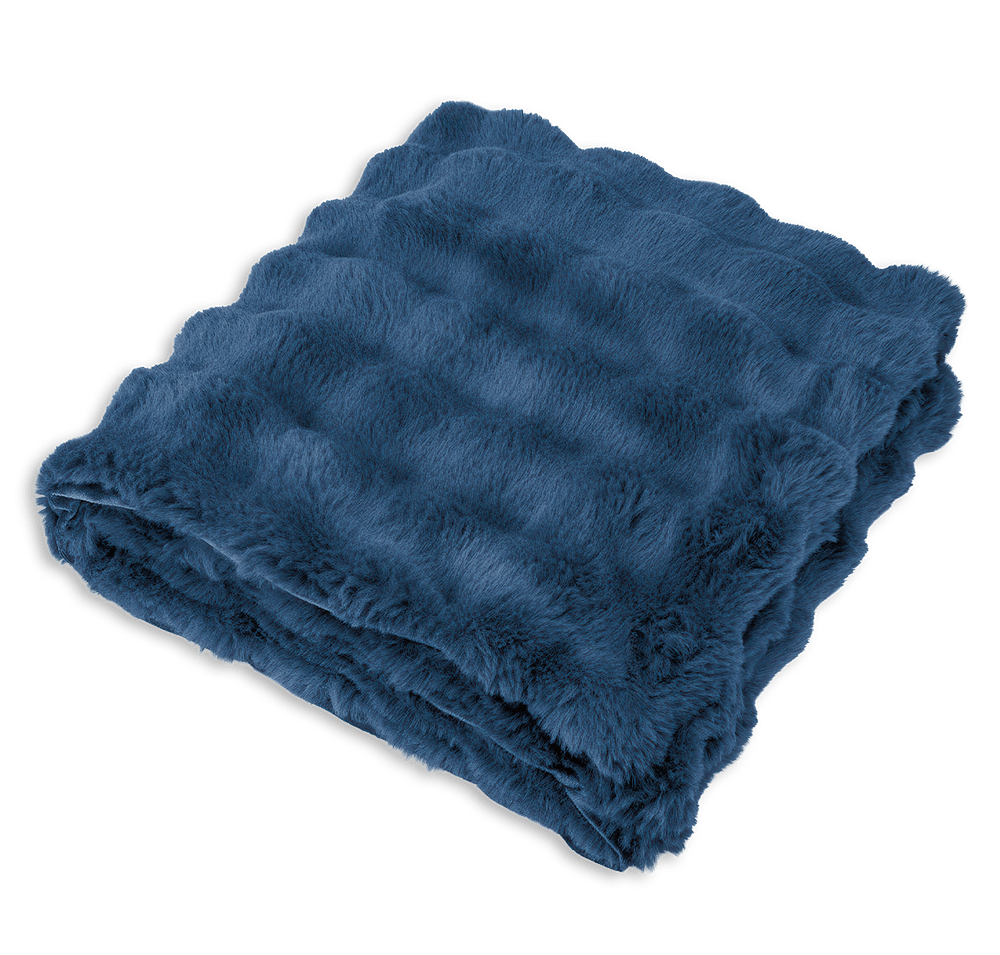 Faux Fur Recycled Bubble Blanket-default