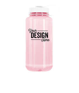 32 oz. Nalgene Tritan Wide Mouth Water Bottle - Color: Cosmo / White