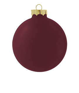 Glass Ball Tree Ornament - Color: Matte Maroon