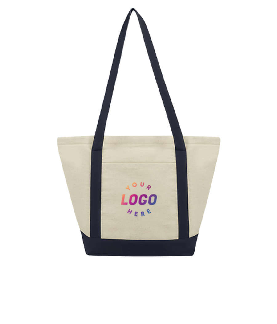 Doris Recycled Tote Bag in BLUE-NAVY