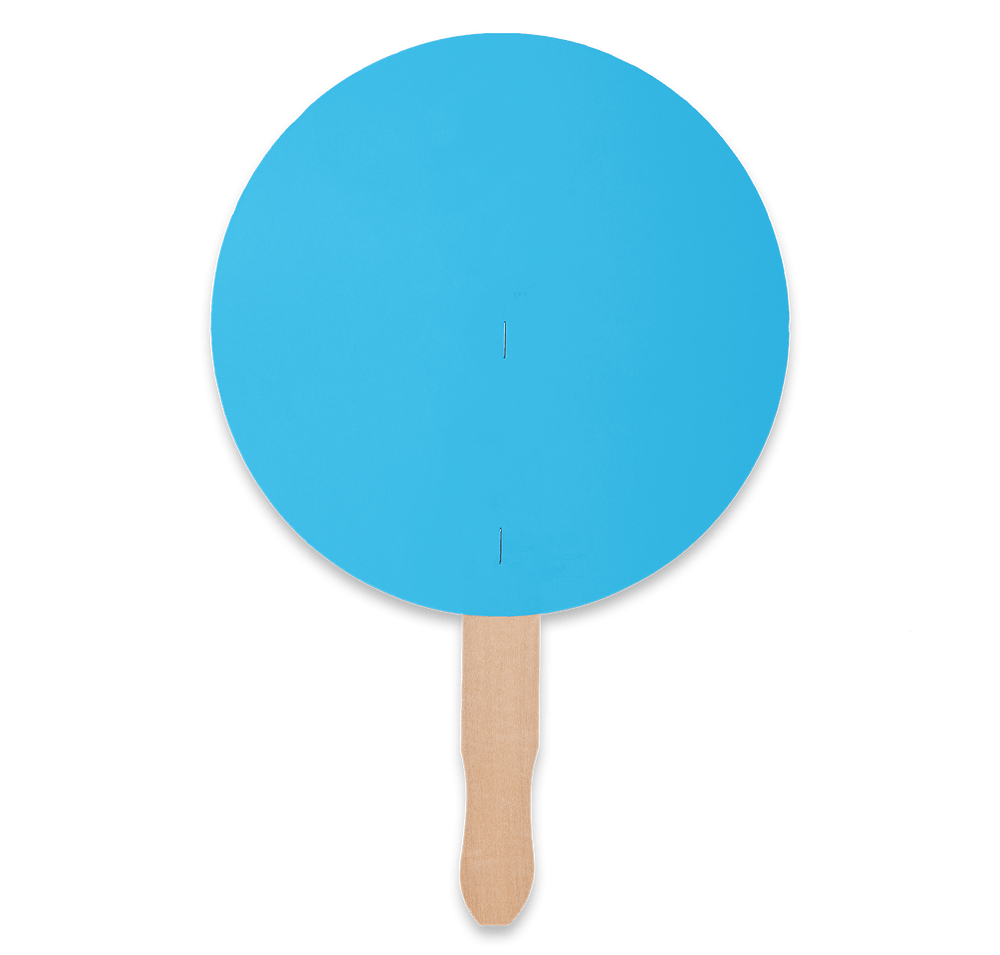 Full Color Circle Hand Fan-default