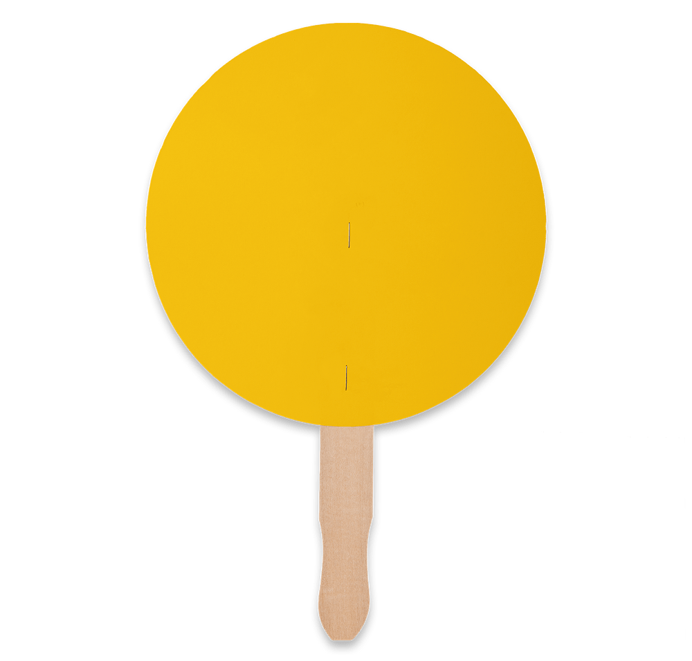 Full Color Circle Hand Fan-default