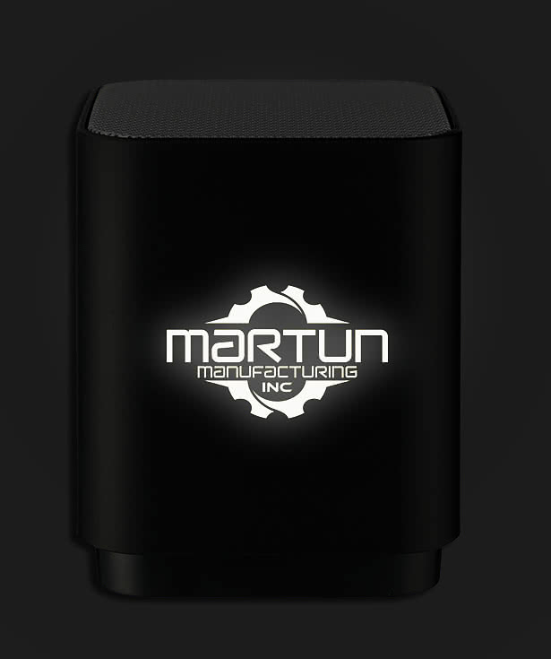 Laser Engraved Light Up Logo Portable Bluetooth Speaker