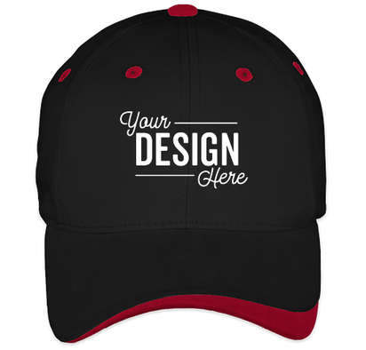 Sportsman Two-Tone Hat - Black / Red
