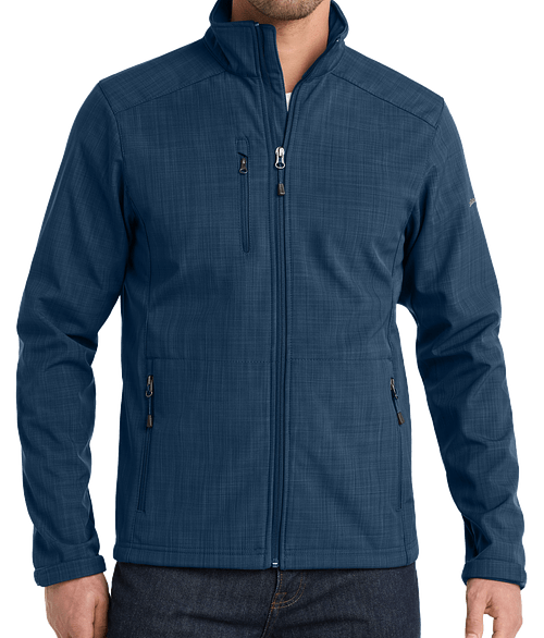 Eddie Bauer Shaded Crosshatch Soft Shell Jacket in Blue