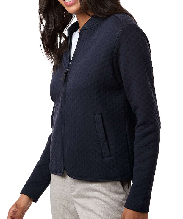 Devon & Jones Women's Berkley Textured Full-Zip Jacket