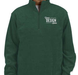 Harriton Quarter Zip Fleece Pullover - Color: Hunter
