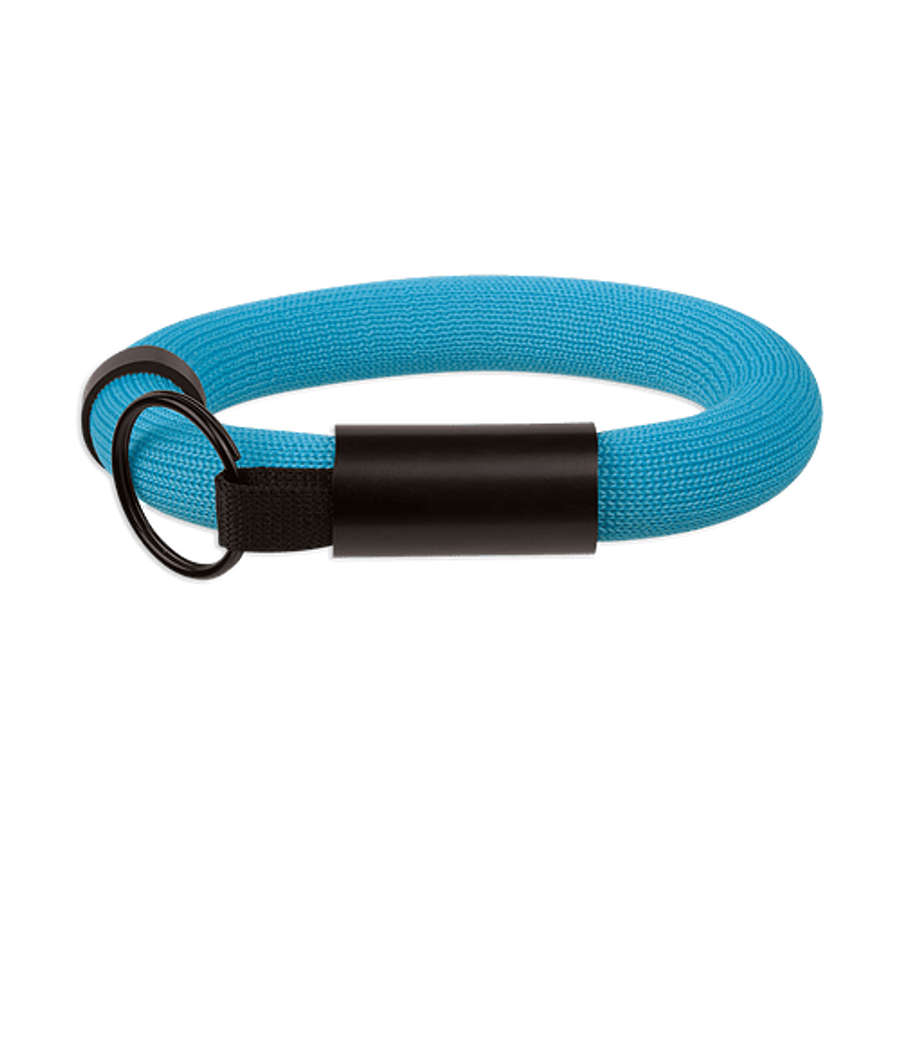 Floating Foam Wristband Keychain in Neon Blue