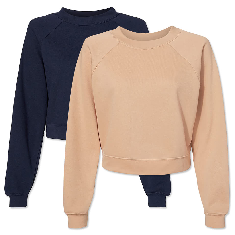 Bella + Canvas Women's Cropped Crewneck Sweatshirt
