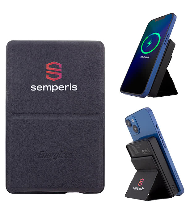 5,000 mAh Energizer Mag-N-Kick Wireless Power Bank and Phone Stand