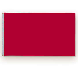 Full Color 3' x 5' Single Sided Nylon Flag - Color: Cardinal