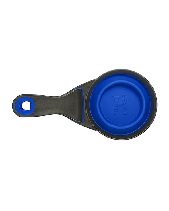 Collapsible Pet Food Scoop with Clip