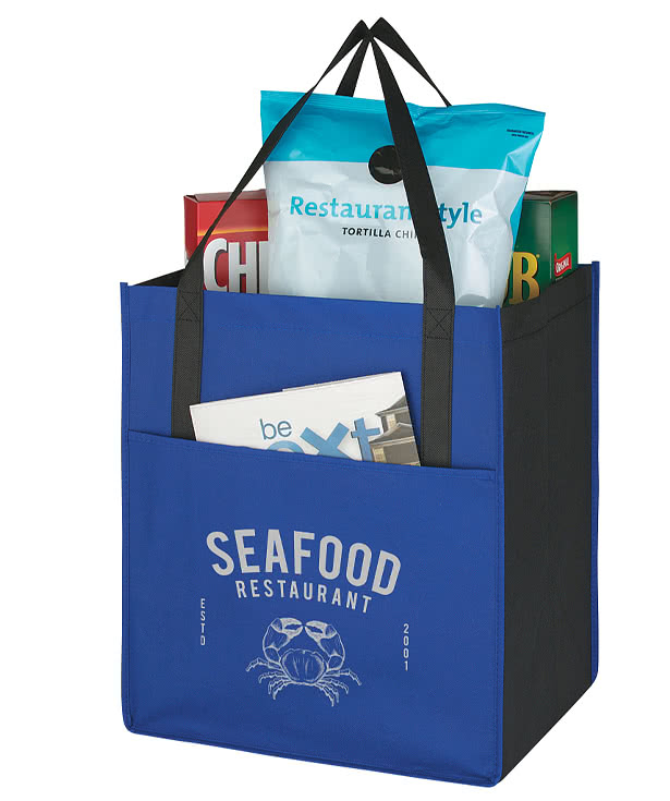 Non-Woven Shopper's Pocket Tote Bag