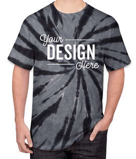 Port & Company Tie-Dye T-shirt - Color: Black