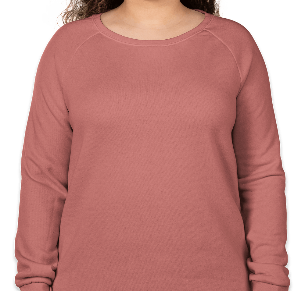 Independent Trading Women's California Wave Wash Crewneck Sweatshirt-default