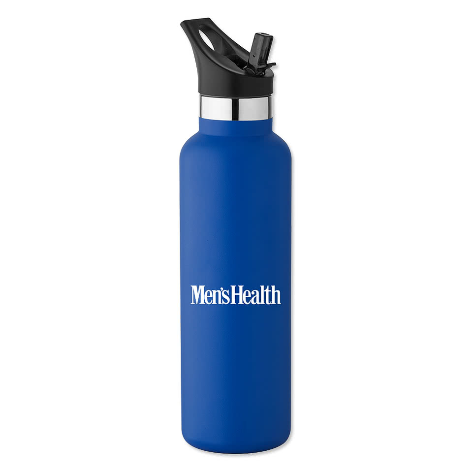 20 oz. Basecamp Mesa Tundra Water Bottle with Screw Top and Flip-Top Straw Lid