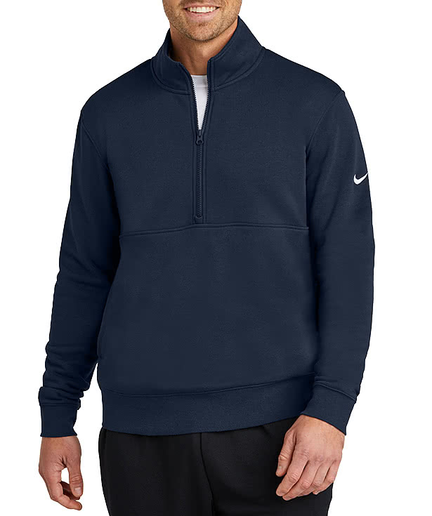 nike swoosh quarter zip funnel sweatshirt