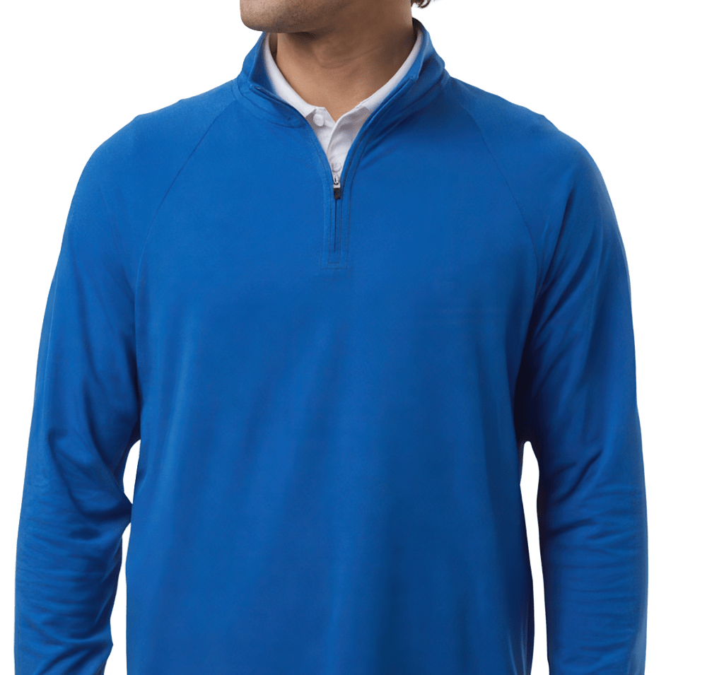 Devon & Jones Seaton Pebble Performance Quarter Zip Pullover-default
