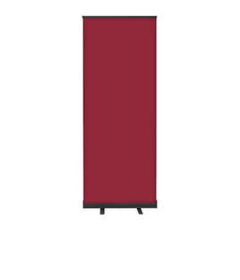 Full Color 31.5" x 83.5" Economy Retractable Banner Kit - Color: Maroon / Black